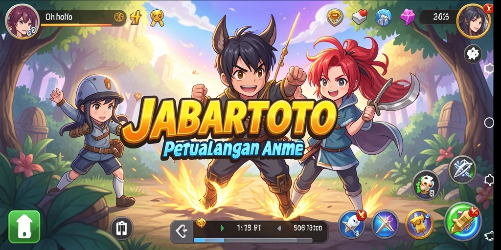 Screenshot utama JABARTOTO yang menampilkan aksi seru dalam dunia Anime.