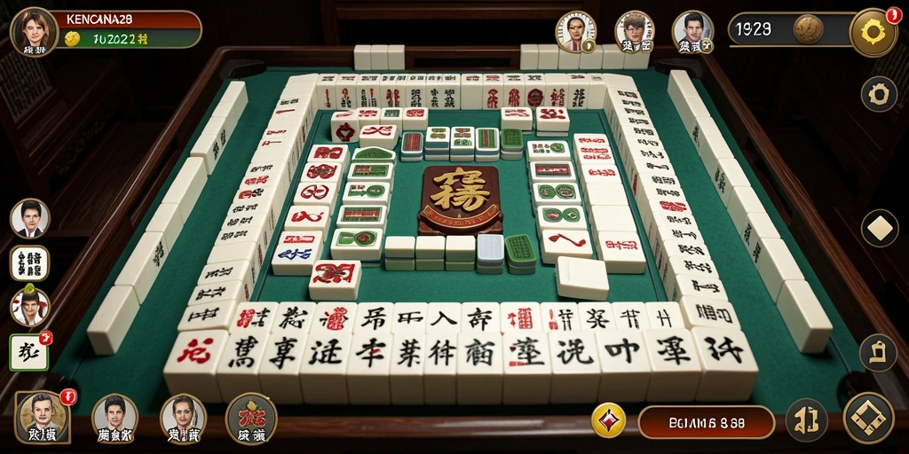 Gameplay menarik dan seru dalam KENCANA28 Mahjong.