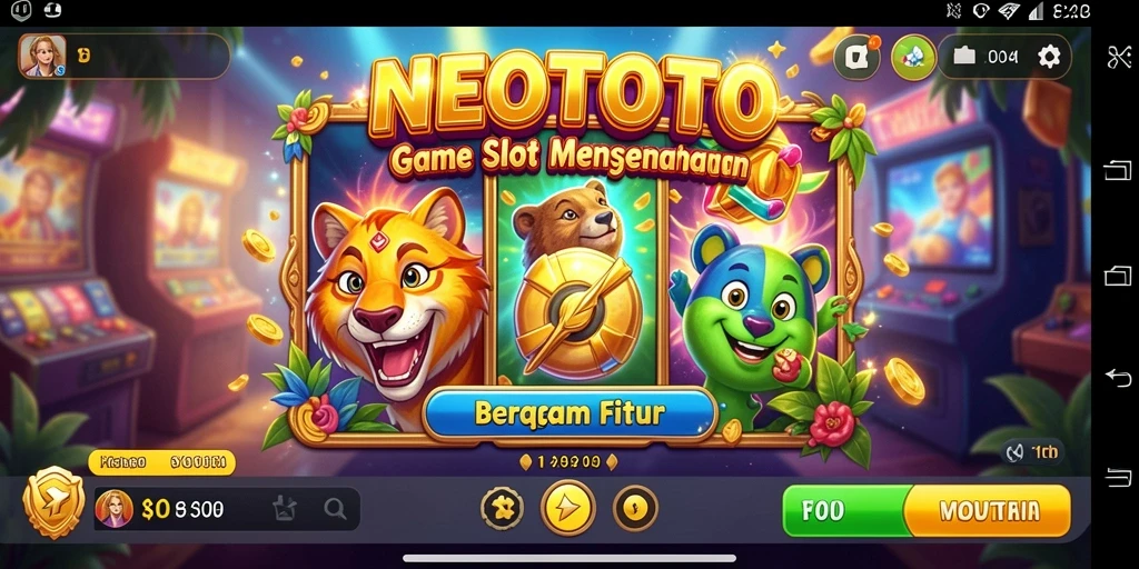 Tampilan gameplay seru dari NEOTOTO yang memikat dengan berbagai fitur.