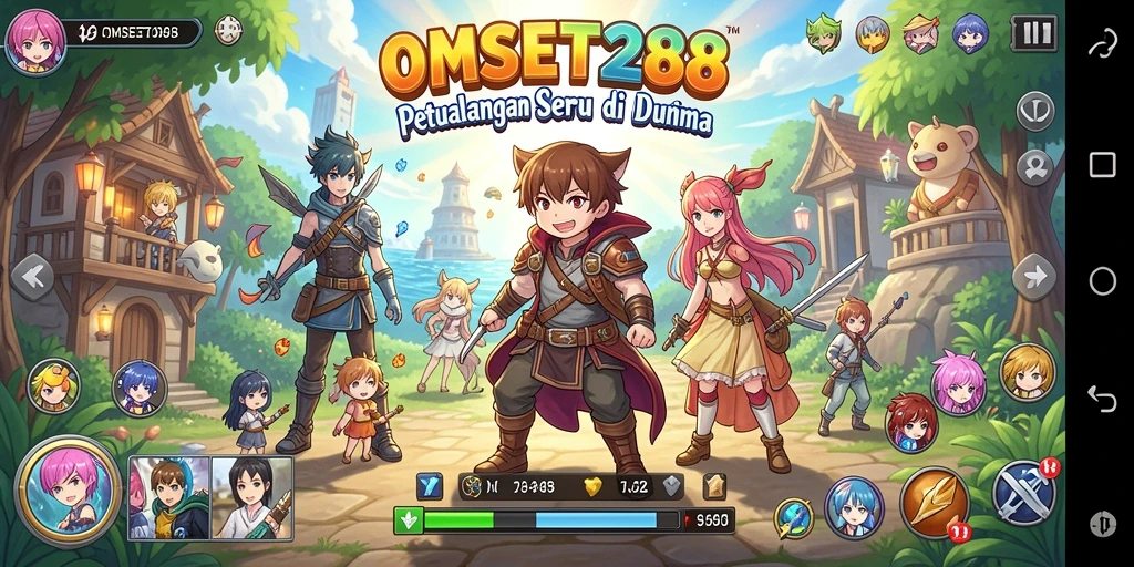 Gameplay menarik dalam OMSET288 dengan karakter Anime beragam.