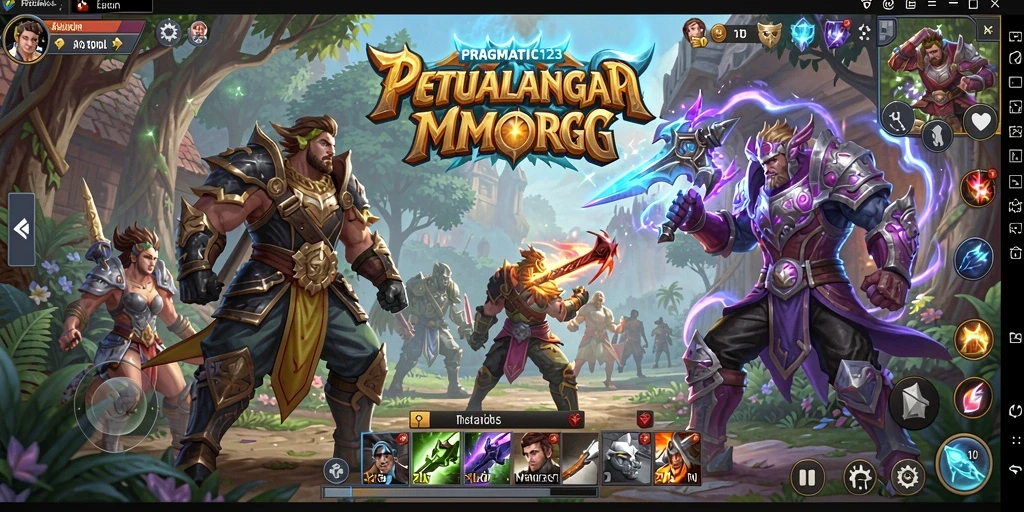 Screenshot PRAGMATIC123 menunjukkan aksi seru dalam dunia MMORPG.