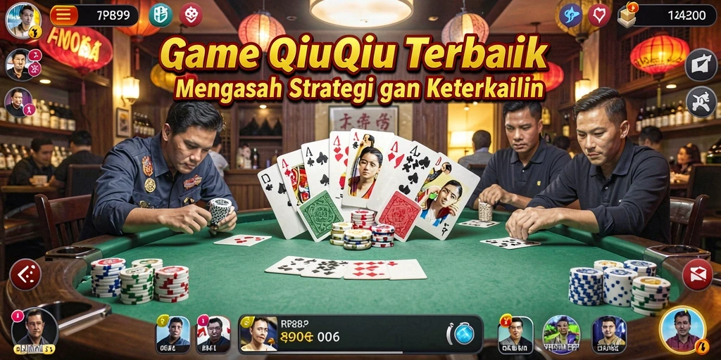 Screenshot utama RR89 menunjukkan gameplay QiuQiu yang seru.