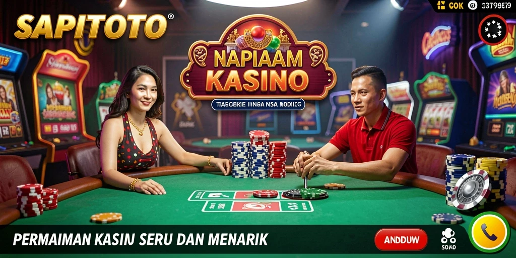 Screenshot SAPITOTO menampilkan pemain yang asyik bermain permainan Kasino.