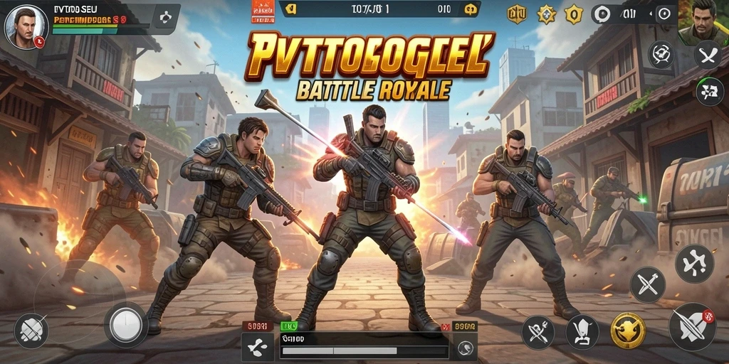 Tangkapan layar TVTOGEL dengan aksi mendebarkan dalam pertempuran Battle Royale.